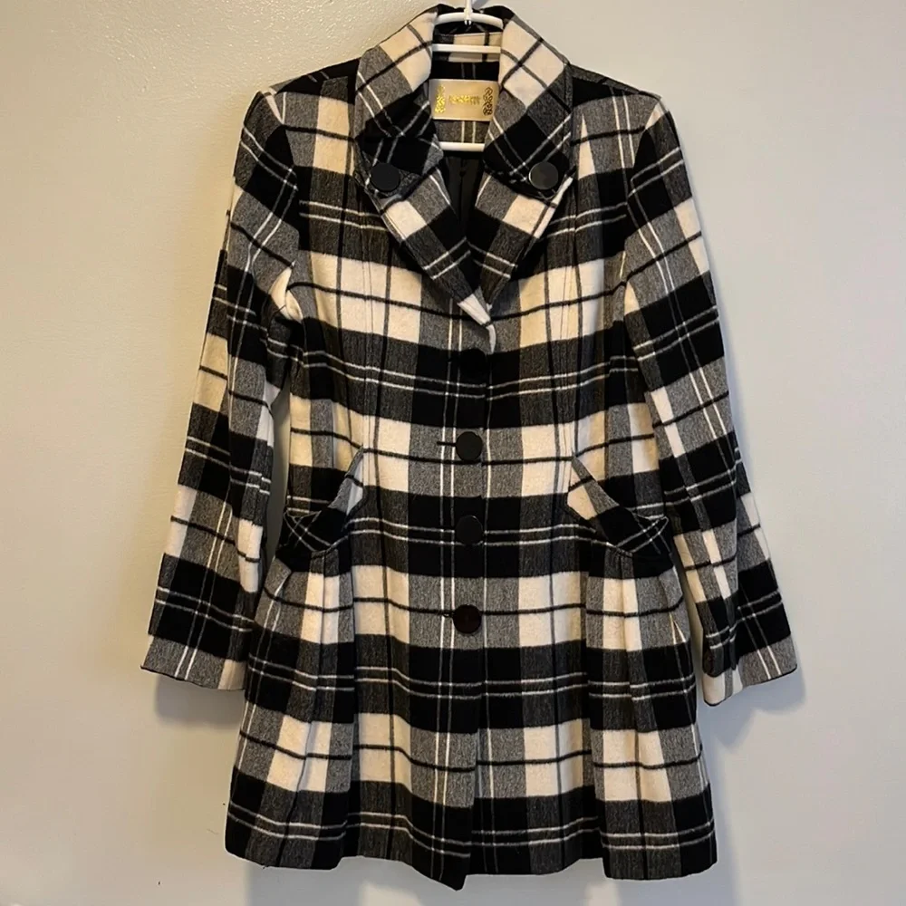 Black & White Plaid Jacket